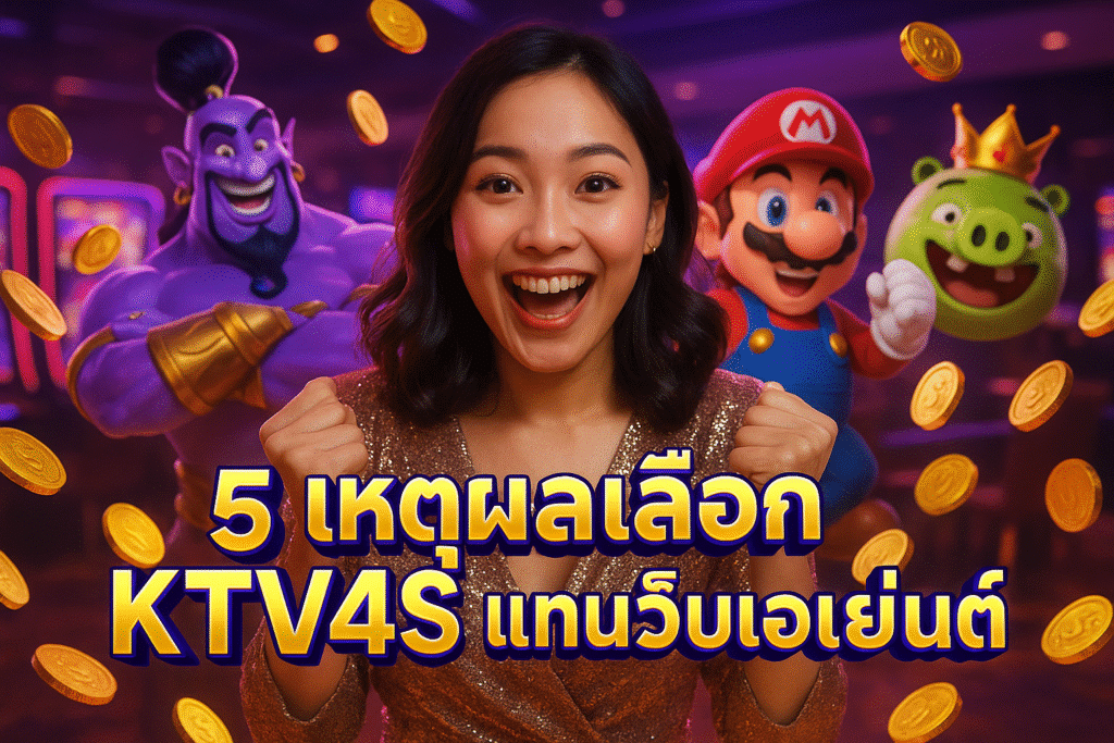 5 เหตุผลเลือก KTV4S แทนเว็บเอเย่นต์