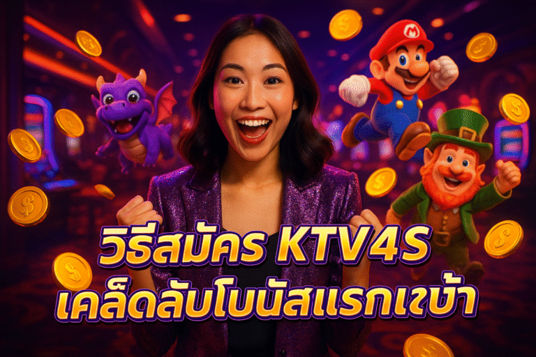 วิธีสมัคร KTV4S เคล็ดลับโบนัสแรกเข้า
